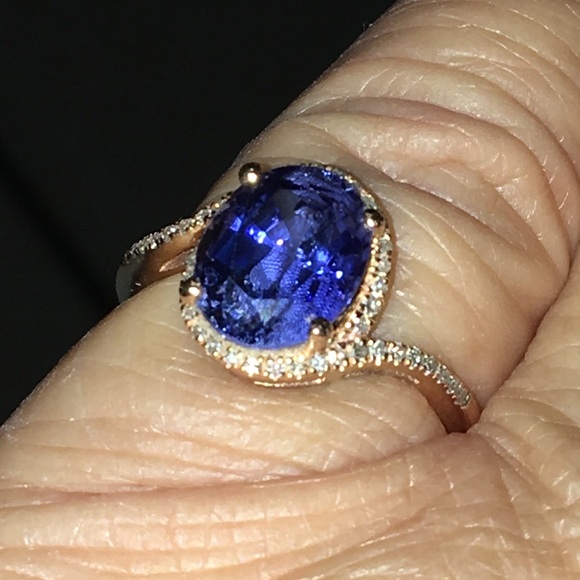 London Blue Topaz in 14K ring - Picture 5 of 5